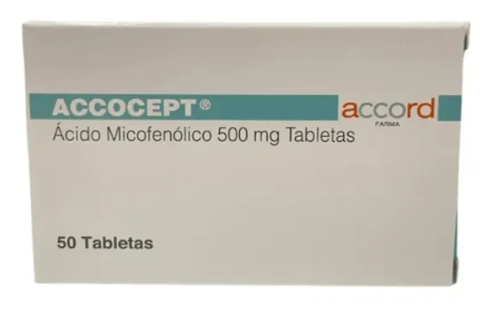 Accocept 500 mg Ácido Micofenólico