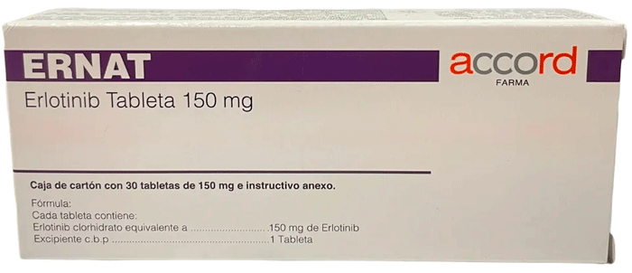 Ernat 150 Mg 30 Tabletas Erlotinib