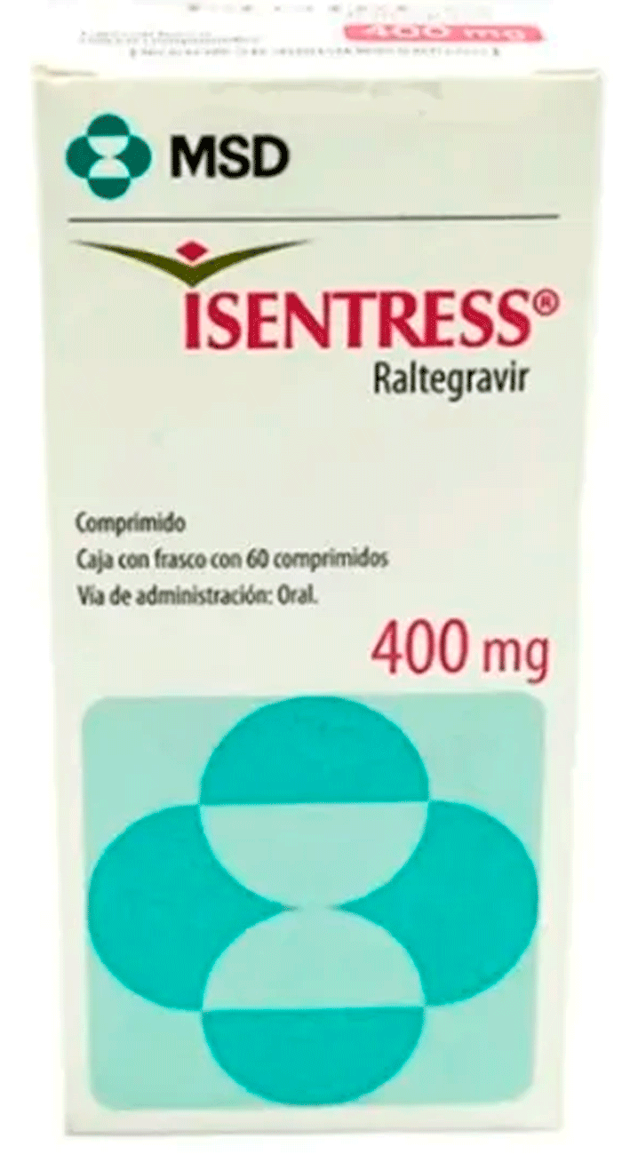 Isentress 400 Mg 60 Comprimidos Raltegravir