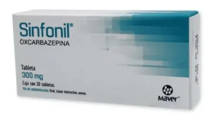 Oxcarbazepina Sinfonil 300 mg 20 tabletas