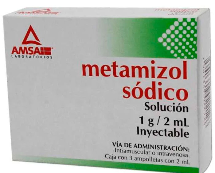 etamizol Sodico 1g Solución Inyectable