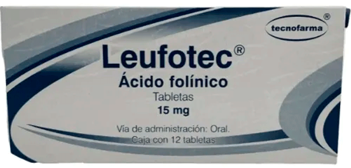 Leufotec 15 Mg Ácido Folínico 12 Tabletas