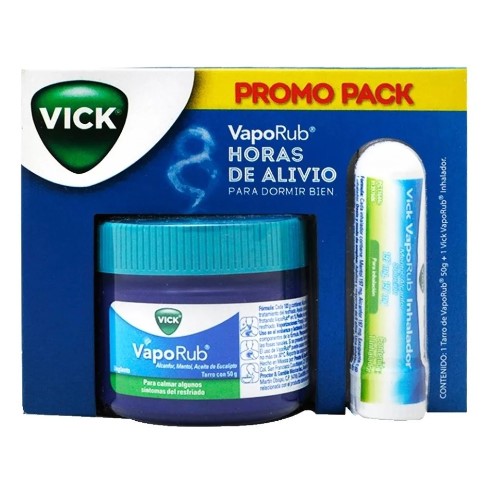 Pack Vick VapoRub ungüento 50 g más inhalador 197 mg