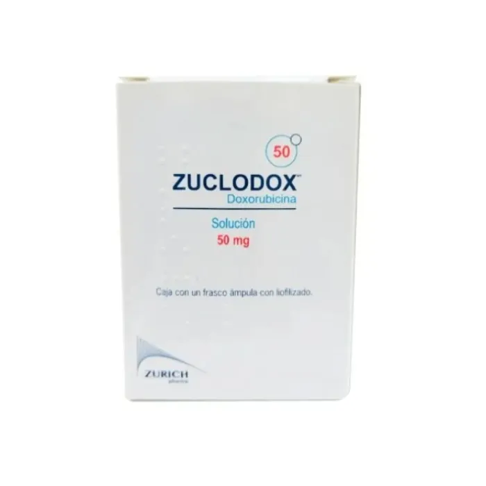 ZUCLODOX DOXORUBICINA 50 MG SOL. INY 1 FRASCO CON LIOFILIZADO