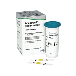 Tiras Reactivas Accutrend Triglicéridos 25 Piezas