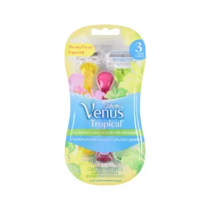Máquina Gillette Venus Tropical Precio Especial 3 Piezas