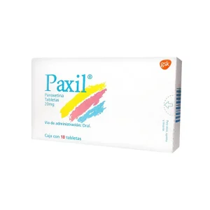 Paxil 20 Mg 10 Tabletas