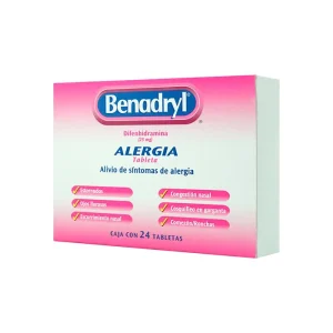 Benadryl 25 Mg 24 Tabletas