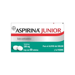 Aspirina Junior 100 Mg 60 Tabletas
