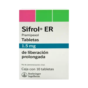 Sifrol ER Liberación Prolongada 1.5 Mg 10 Tabletas