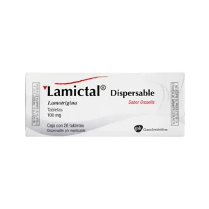 Lamictal 100 Mg Dispersable 28 Tabletas