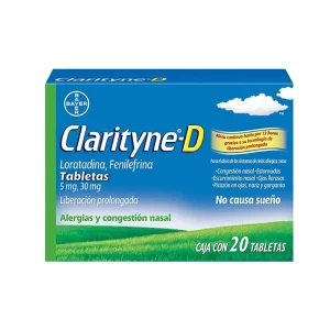 Clarityne-D 5/30 Mg 20 Tabletas