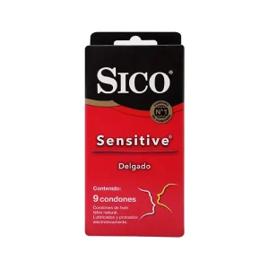Preservativo Sico Sensitive Delgado 9 Piezas