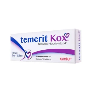 Temerit Kox 5 Mg / 12.5 Mg 14 Tabletas