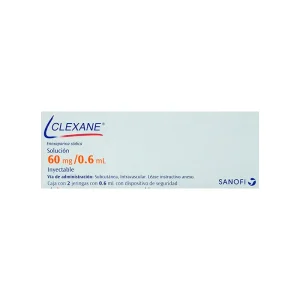Clexane 60 Mg Solución Inyectable 2 Jeringas 0.6 Ml