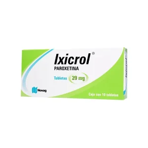 Ixicrol Paroxetina 20 Mg 10 Tabletas Genérico Novag Inf