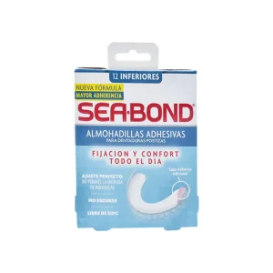 Almohadillas Adhesivas Sea-Bond Dentadura Inferior 12 Piezas