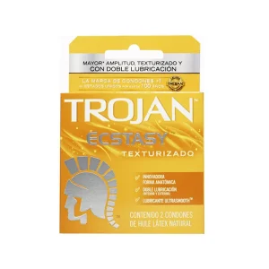 Preservativo Trojan Ecstasy Texturizado 2 Condones