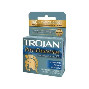 Preservativo Trojan Piel Desnuda Texturizado 3 Condones