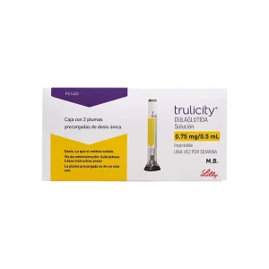 Trulicity 0.75 Mg/0.5 Ml Solución Inyectable 2 Plumas Precargadas