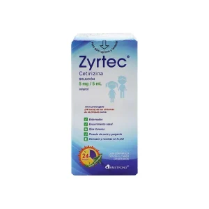 Zyrtec 5 Mg Infantil Solución Con Dosificador 50 Ml