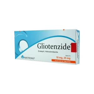 Gliotenzide 10/25 Mg 20 Tabletas