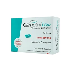 Glimetal Lex 850/2 Mg 16 Tabletas