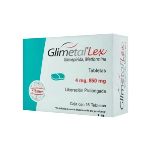 Glimetal Lex 850/4 Mg 16 Tabletas