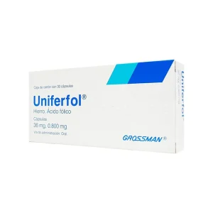 Uniferfol 36/0.800 Mg 30 Cápsulas