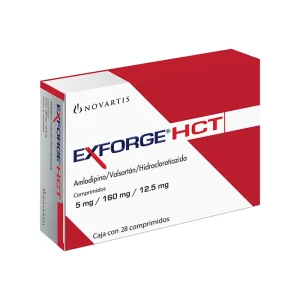 Exforge HCT 5/160/12.5 Mg 28 Comprimidos