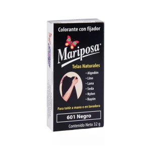 Colorante Mariposa Pastilla Negro 601