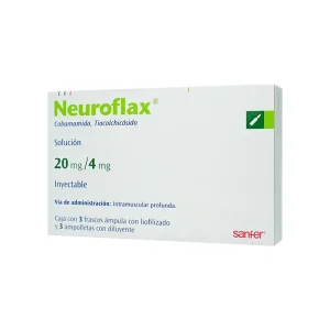 Neuroflax 20/4 Mg 3 Frasco Ámpula 4 Ml