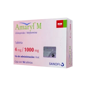 Amaryl M 4/1000 Mg 16 Tabletas