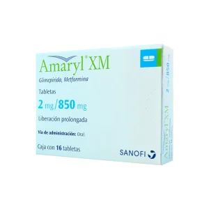 Amaryl XM 2/850 Mg 16 Tabletas