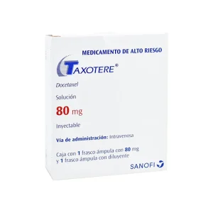 Taxotere 80 Mg Solución Inyectable Frasco Ámpula