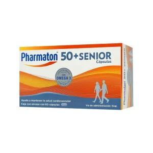 Pharmaton 50 + Senior Multivitamínico En 60 Cápsulas.