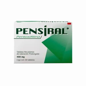 Pensiral Pentoxifilina 400 Mg 30 Tabletas Genérico Serral