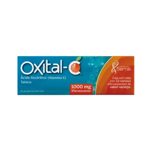 Oxital-C Ácido Ascórbico 1000 Mg 10 Tabletas Efervescentes Genérico Serral