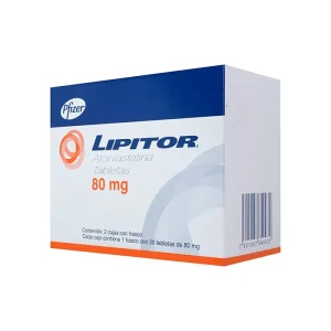 Lipitor 80 Mg 30 Tabletas 2 Cajas