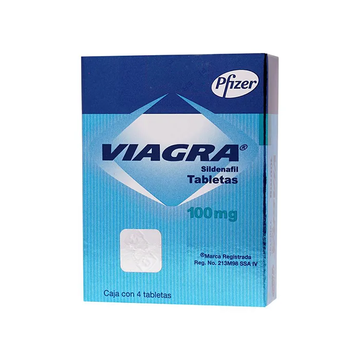 Viagra 100 Mg 4 Tabletas Recubiertas