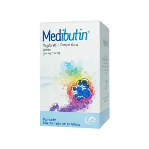 Medibutin 800/10 Mg 30 Tabletas Masticables