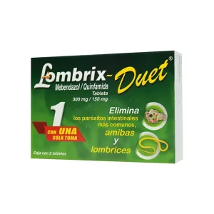 Lombrix Duet 300 Mg/150 Mg 2 Tabletas