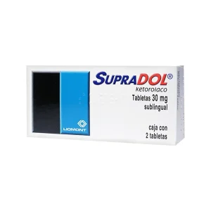 Supradol Sublingual 30 Mg 2 Tabletas
