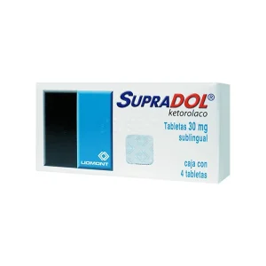 Supradol Sublingual 30 Mg 4 Tabletas
