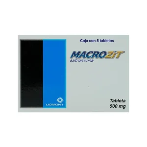 Macrozit 500 Mg 5 Tabletas