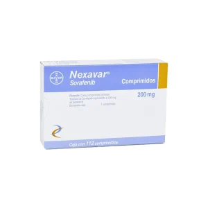 Nexavar 200 Mg 112 Tabletas