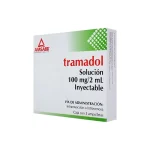 Tramadol 100 Mg Solución Inyectable 5 Ampolletas Genérico Amsa