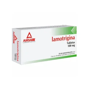 Lamotrigina 100 Mg 28 Tabletas Genérico Amsa