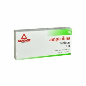 Ampicilina 1 G 10 Tabletas Genérico Amsa
