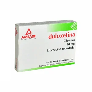 Duloxetina 30 Mg 7 Cápsulas Genérico Amsa